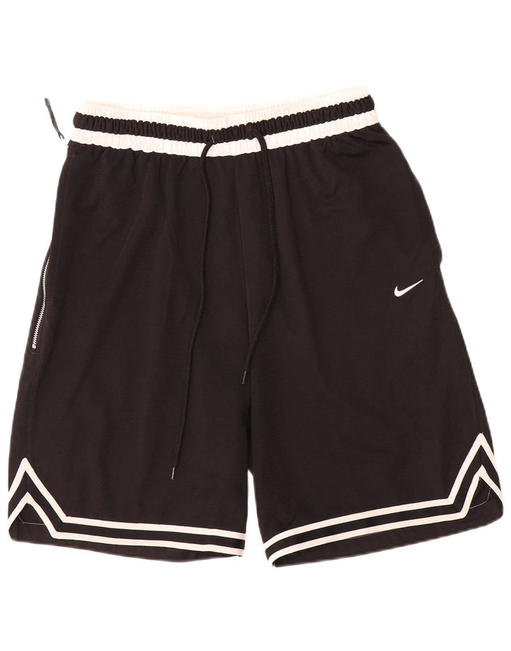 Nike Short de sport Dri Fit pour homme en polyester color block noir moyen