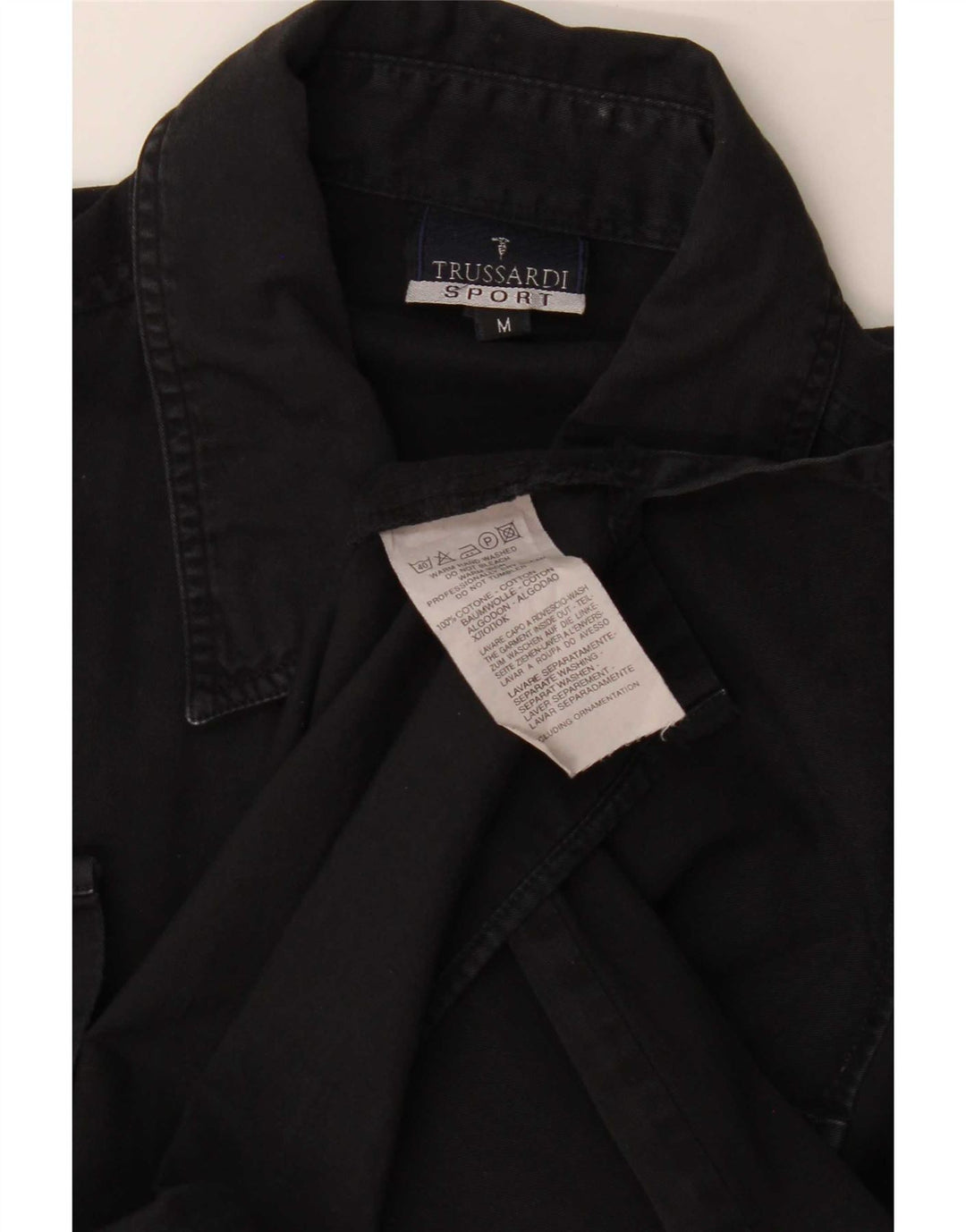 Trussardi Chemise En Jean Coton Noir Moyen |