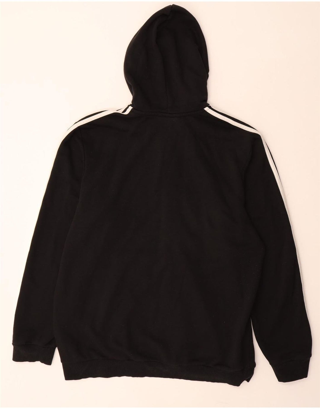 ADIDAS Pull à capuche zippé pour homme XL en coton noir