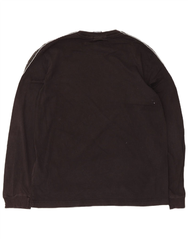 Champion Haut graphique à manches longues pour homme en coton noir Taille L