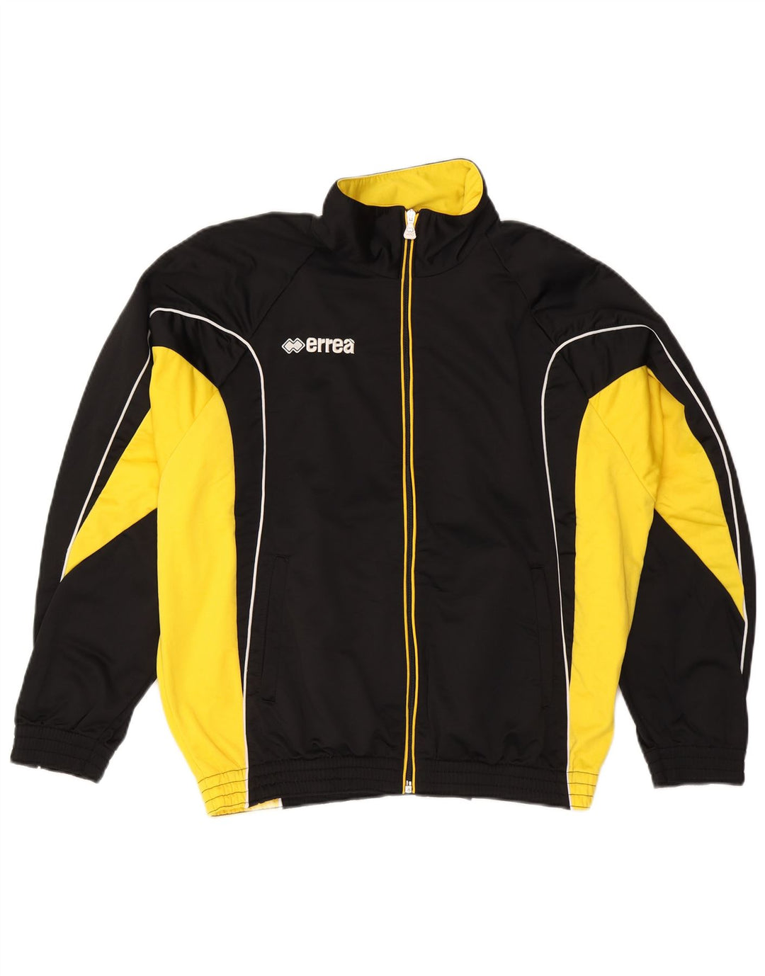 Errea Veste de survêtement pour homme Large Noir Colorblock Polyester