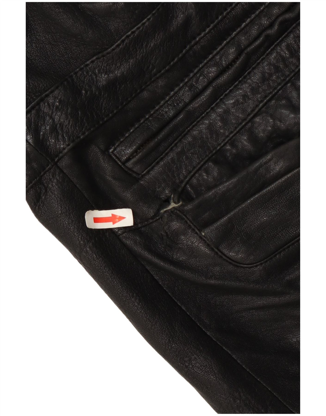 Pierre Cardin Veste en cuir pour homme UK 42 XL Noir
