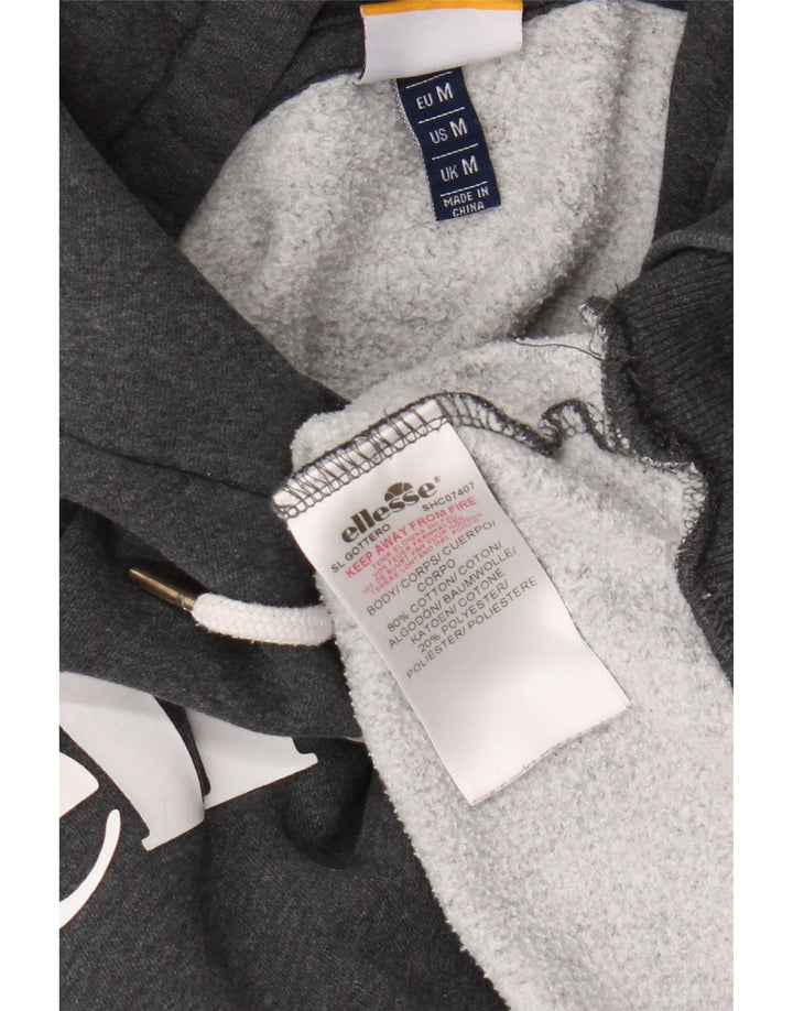 Ellesse Pull à Capuche Graphique Homme Gris Moyen Coton