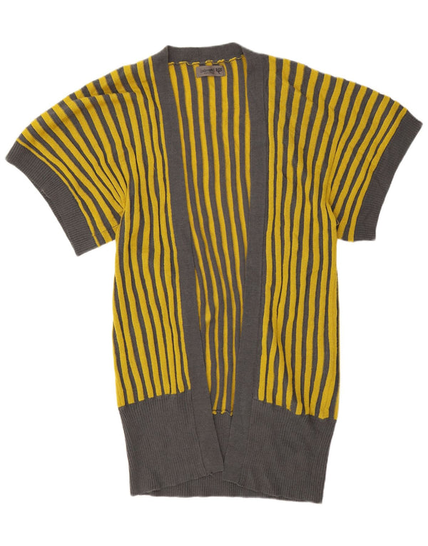 Numph Cardigan long surdimensionné pour femme UK 6 XS rayé jaune