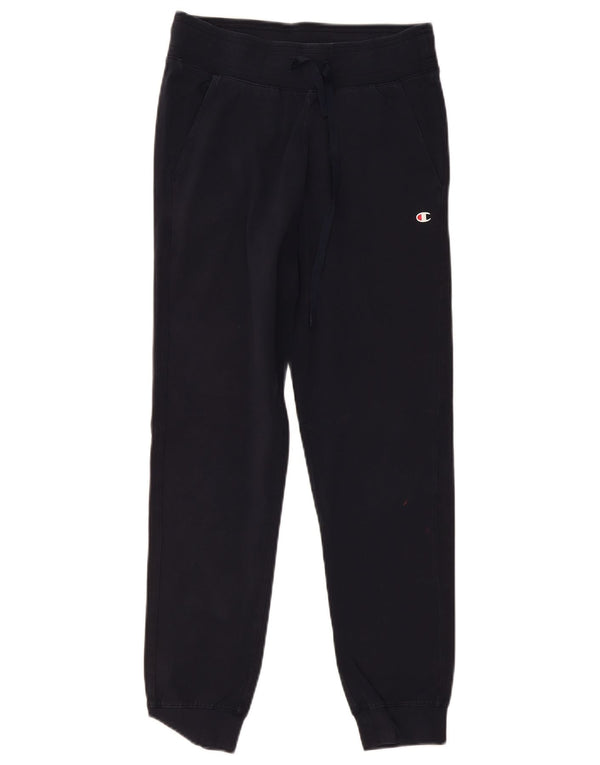 Champion Pantalon de survêtement pour femme Joggers UK 10 Small Bleu marine Coton