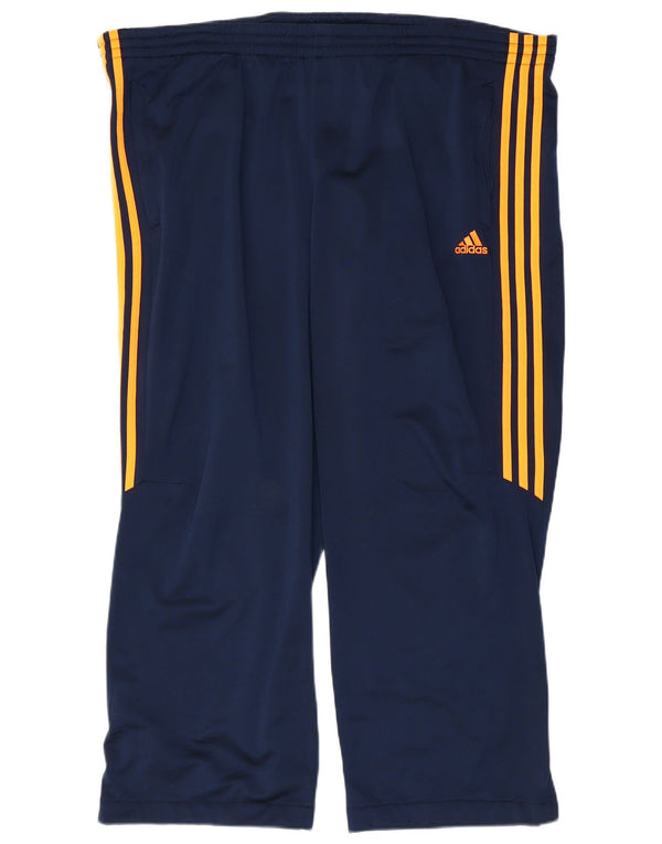 Adidas Pantalon de survêtement pour homme 2XL Bleu marine Colorblock Polyester