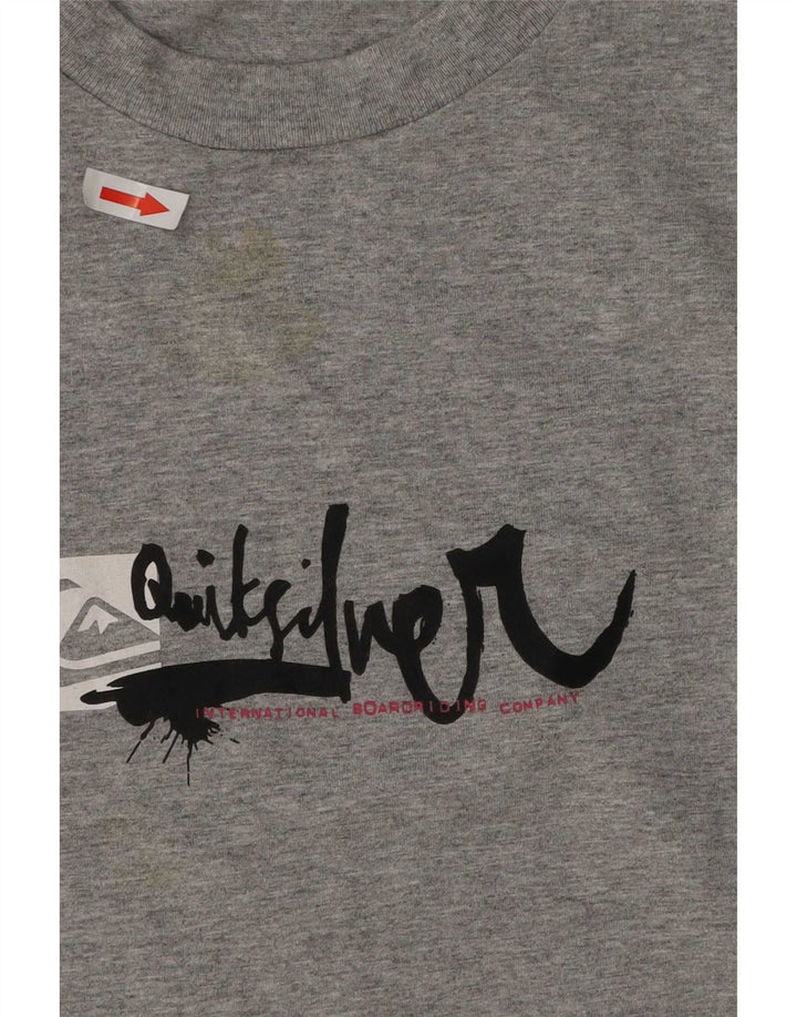 Quiksilver T-Shirt Graphique Homme Grand Gris