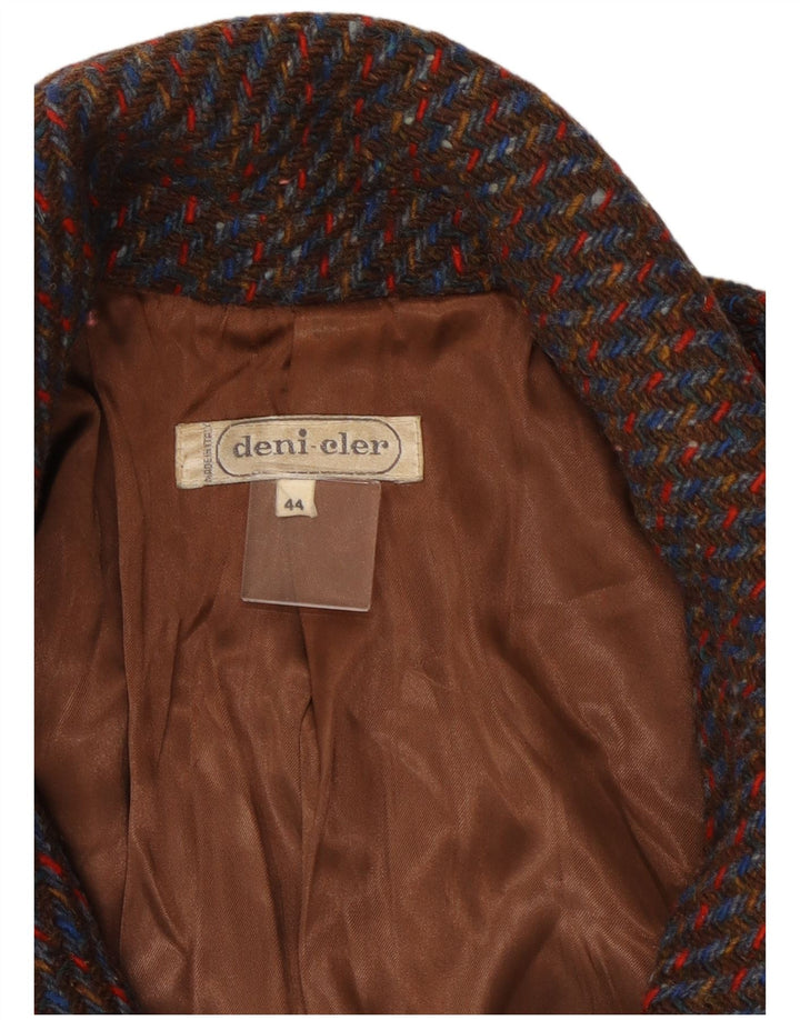 Manteau Femme Vintage IT 44 Moyen Multicolore Moucheté