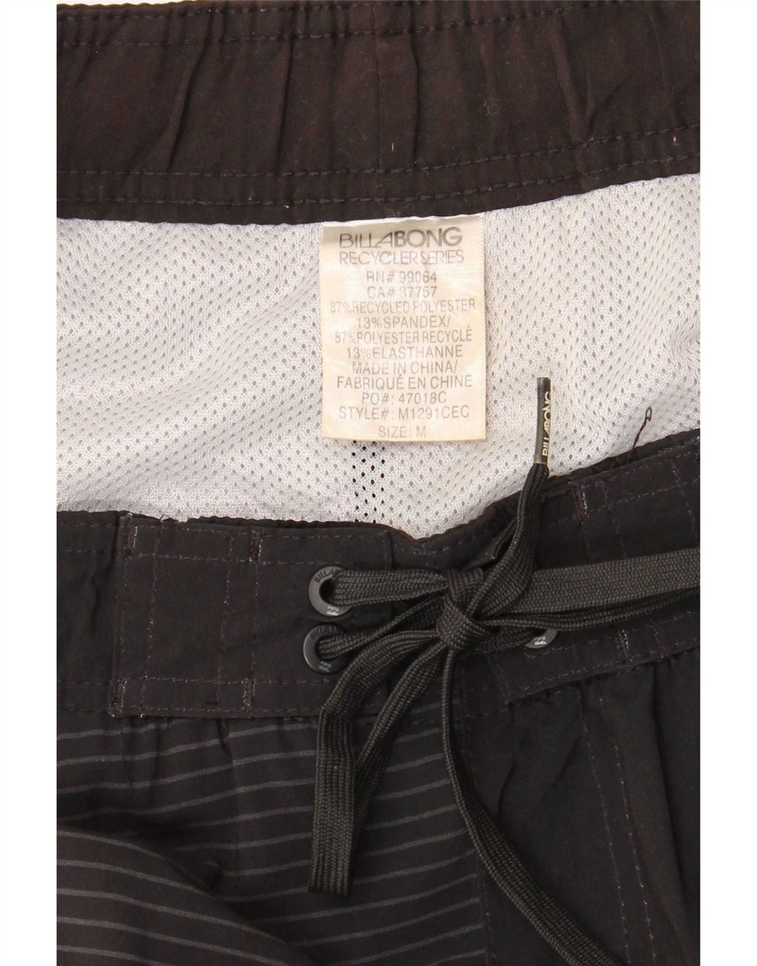 Billabong Short de bain graphique pour homme en polyester géométrique noir moyen
