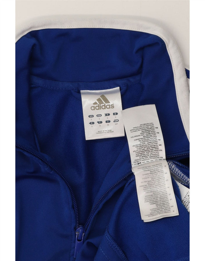 Adidas Veste de survêtement pour homme Petit Bleu Colorblock Polyester