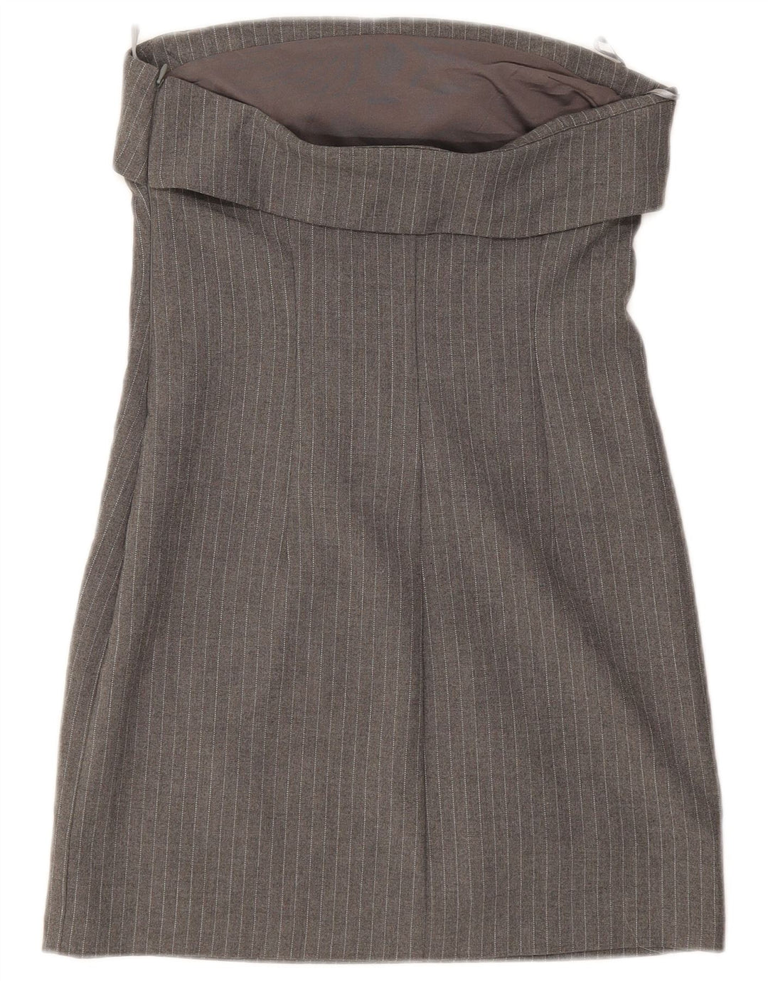 Zara Robe bustier pour femme UK 8 Petites rayures grises