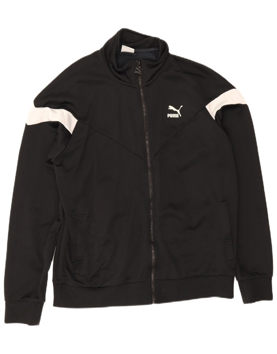 Puma Veste de survêtement pour homme Taille L Noir Colorblock
