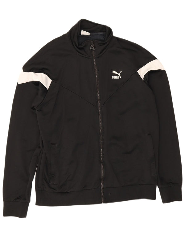 Puma Veste de survêtement pour homme Taille L Noir Colorblock