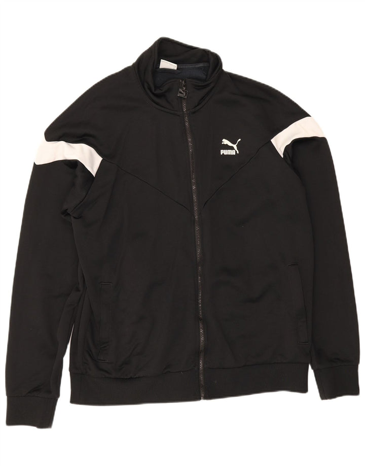 Puma Veste de survêtement pour homme Taille L Noir Colorblock