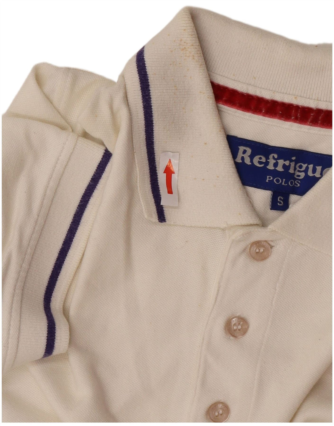Refrigue Polo Homme Petit Blanc Coton