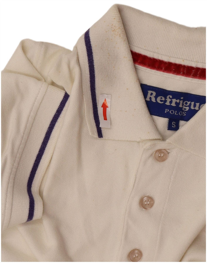 Refrigue Polo Homme Petit Blanc Coton