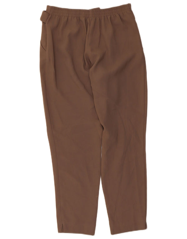 Topshop Pantalon décontracté fuselé pour femme UK 10 Small W28 L27 Marron Polyester