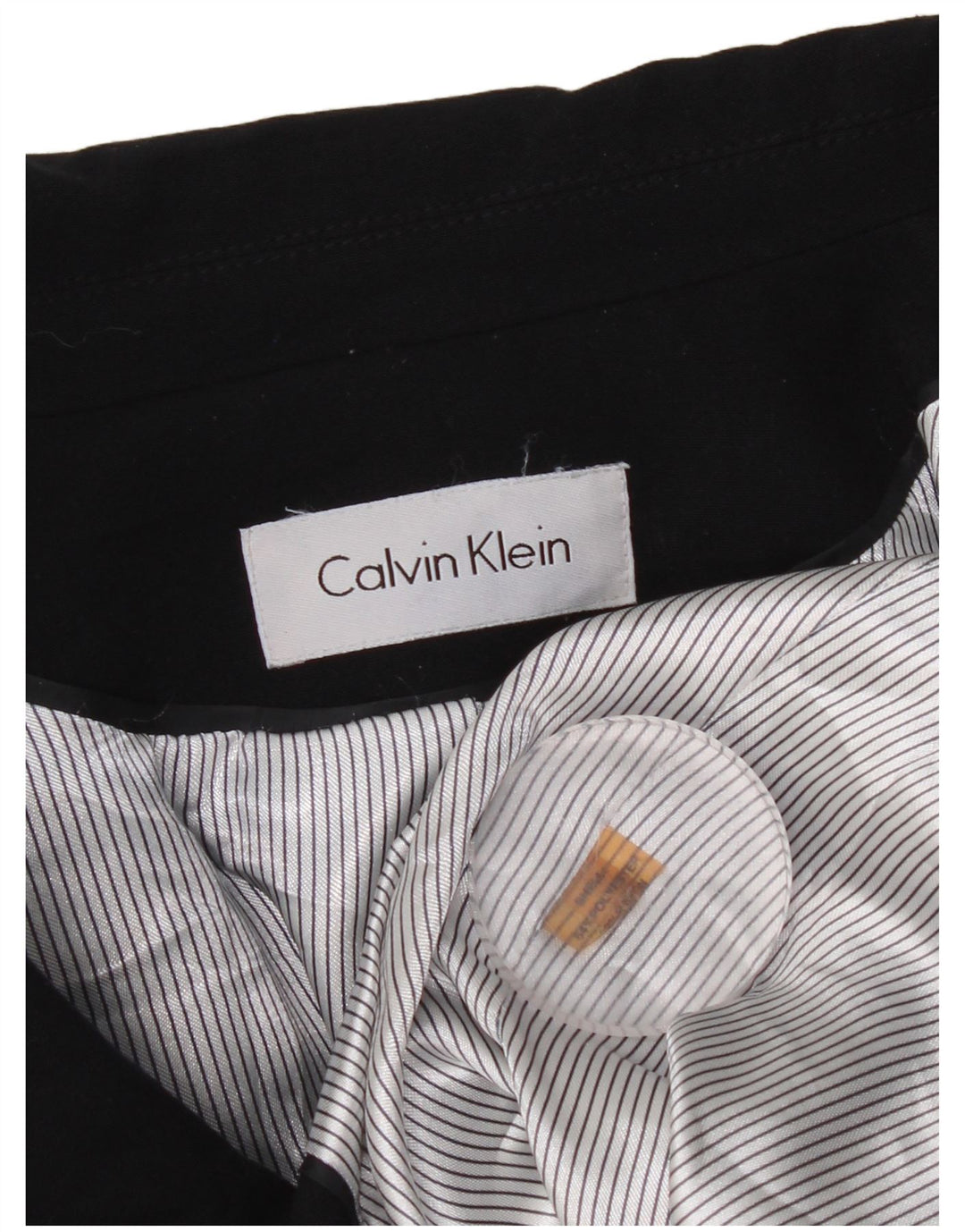 CALVIN KLEIN Veste blazer à 2 boutons pour femme UK 14 Bleu marine moyen