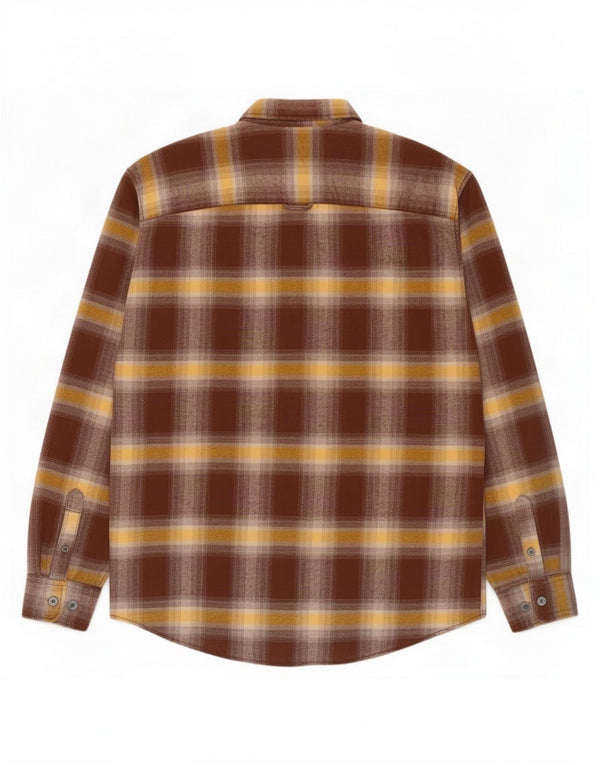 Jack & Jones Chemise en Flanelle Homme Marron Moyen à Carreaux en Coton
