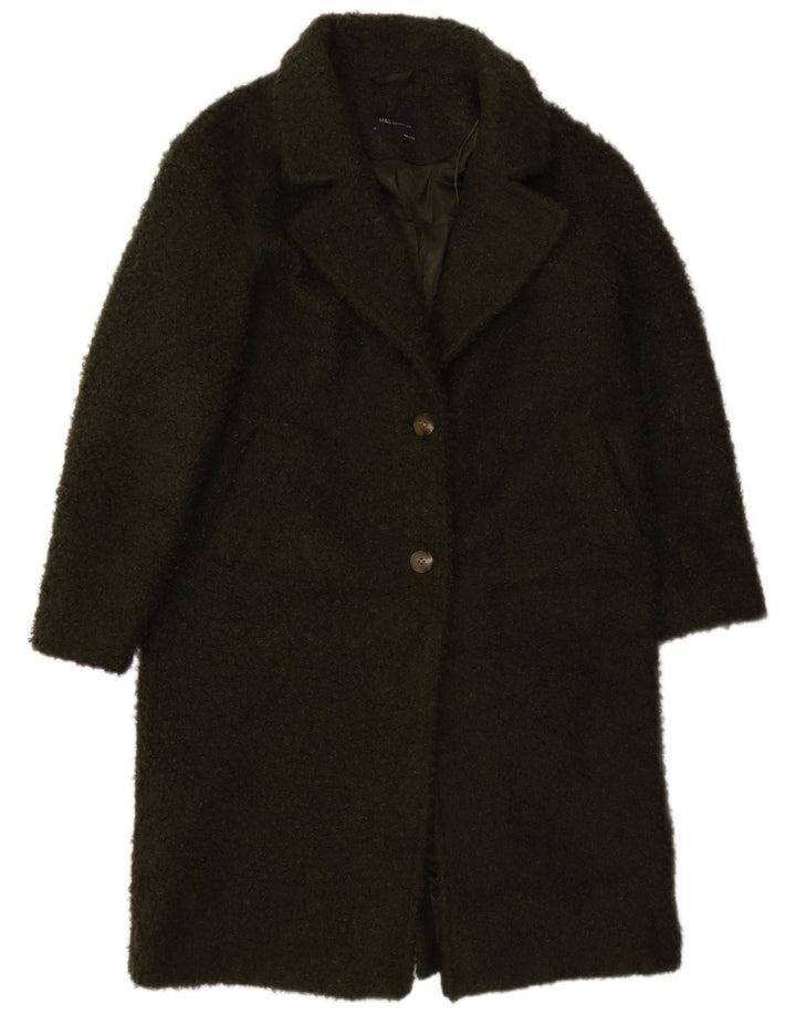 Marks & Spencer Manteau coupe ample pour femme UK 12 Vert moyen Polyester