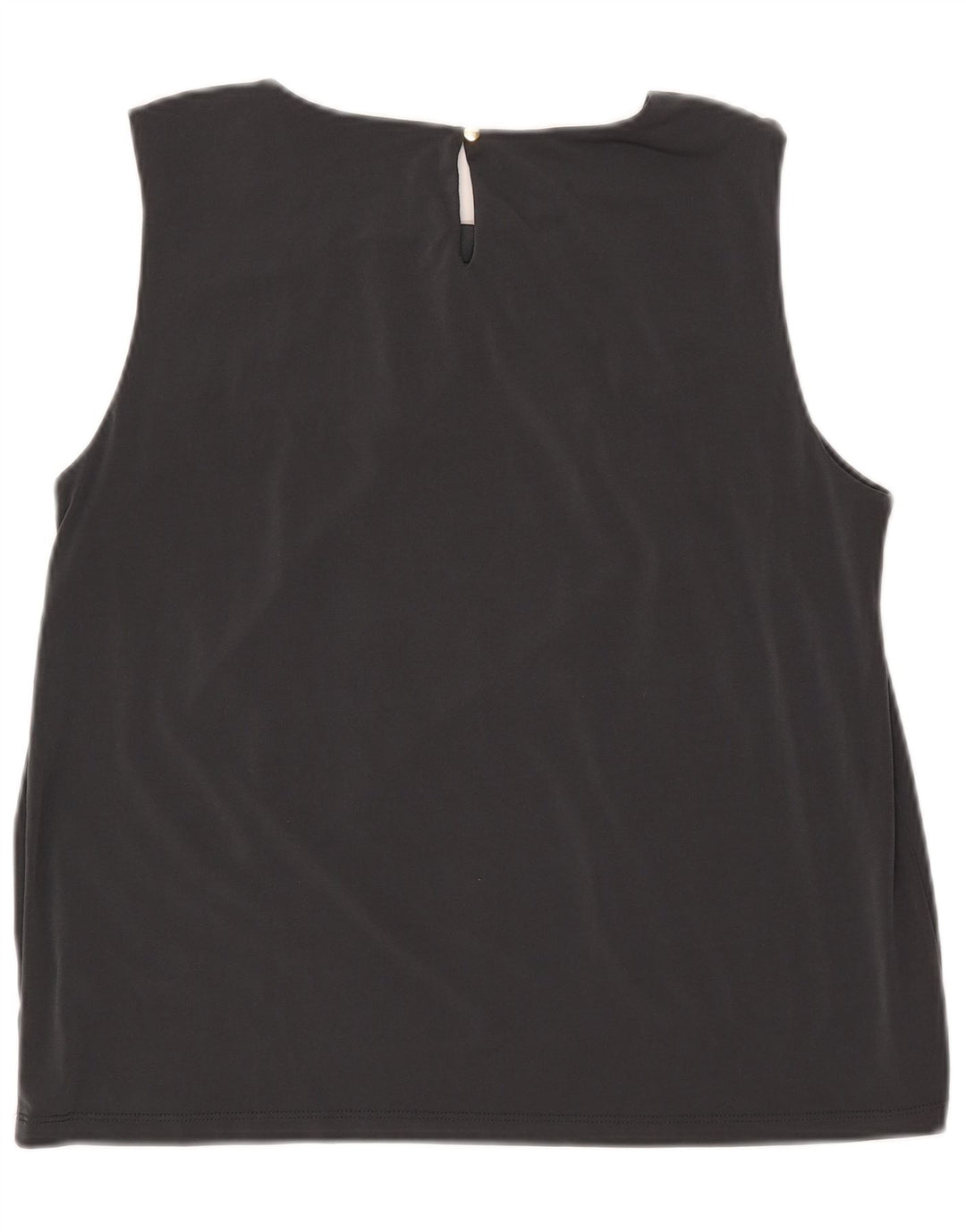 Calvin Klein Haut court sans manches pour femme UK 18 XL Gris Polyester