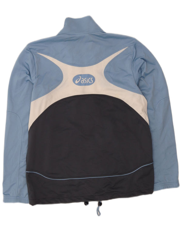 Asics Veste de survêtement pour homme Large Bleu Colorblock