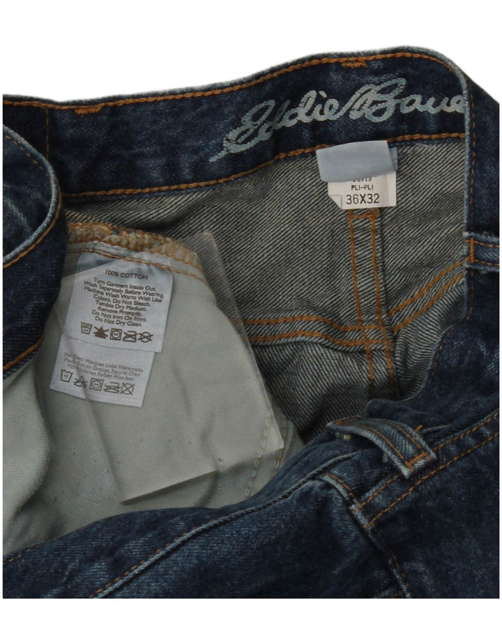 Eddie Bauer Jean droit femme W36 L32 bleu coton