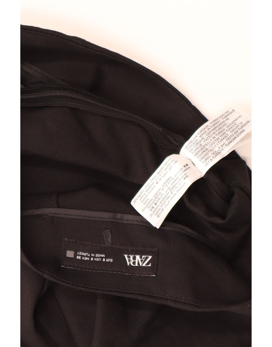 Zara Pantalon Chaud Femme Petit W26 Noir