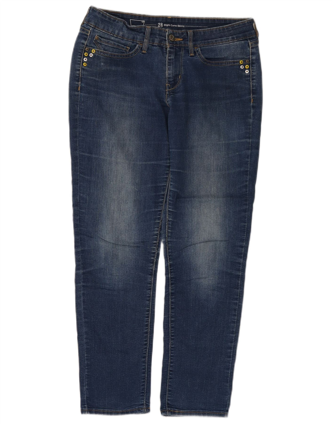 LEVI'S Jean Skinny Légèrement Courbé Femme W28 L27 Bleu