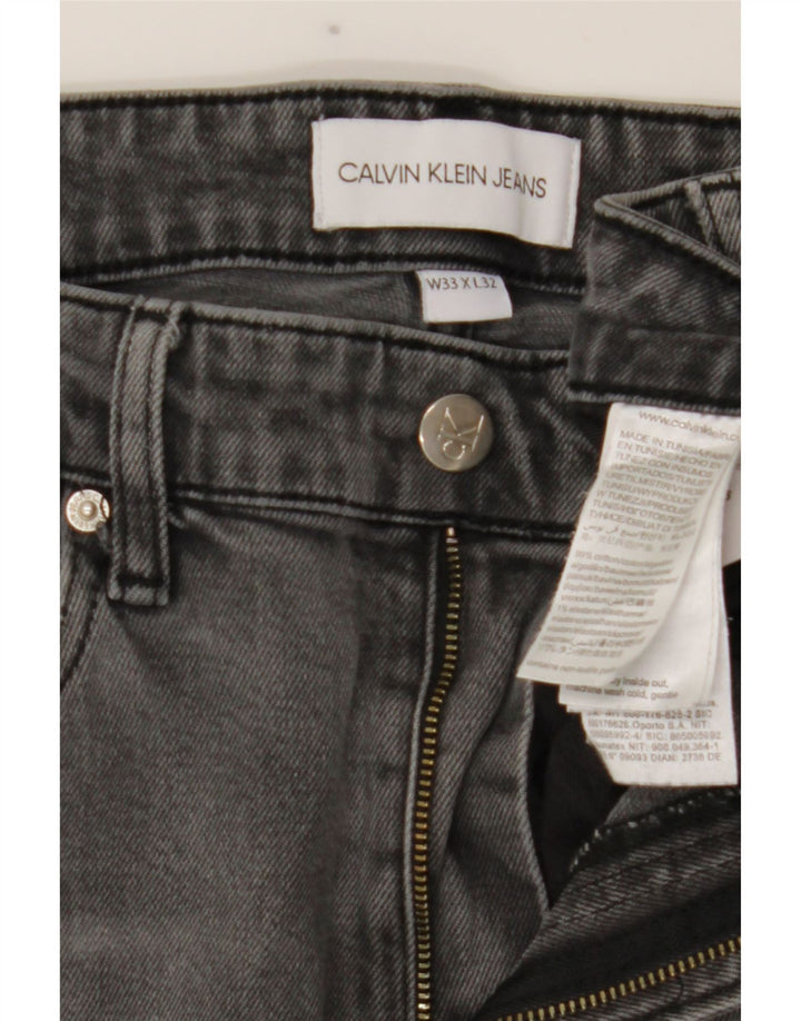 Calvin Klein Jean Slim Homme W33 L32 Gris Coton