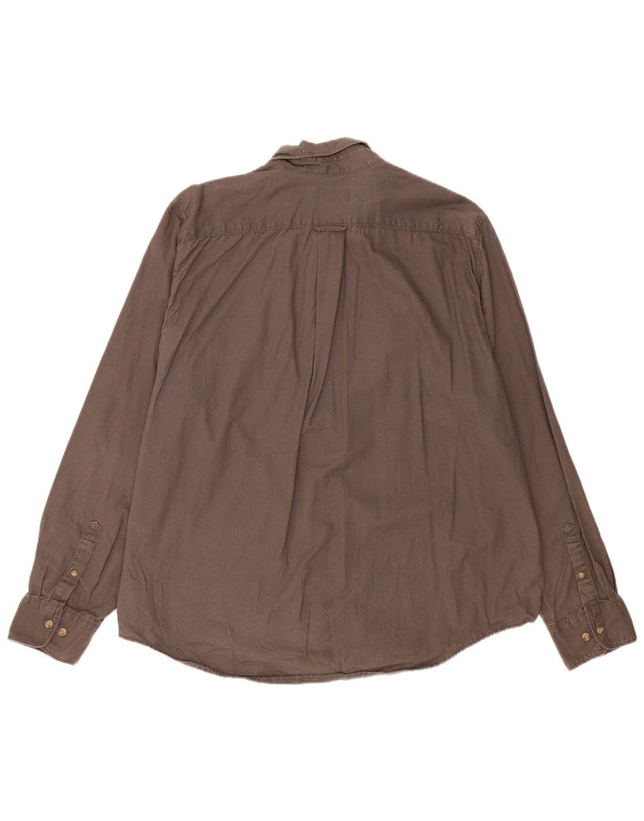 Eddie Bauer Chemise Homme 2XL Coton Marron