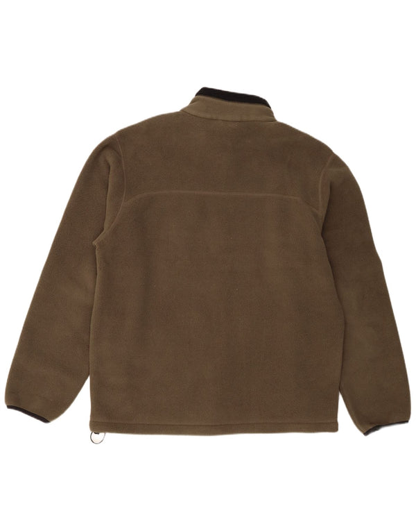 Timberland Veste polaire pour homme UK 40 Large Kaki Polyester