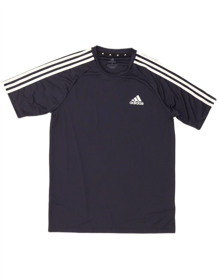 Adidas T-Shirt Homme Haut Petit Bleu Marine Polyester