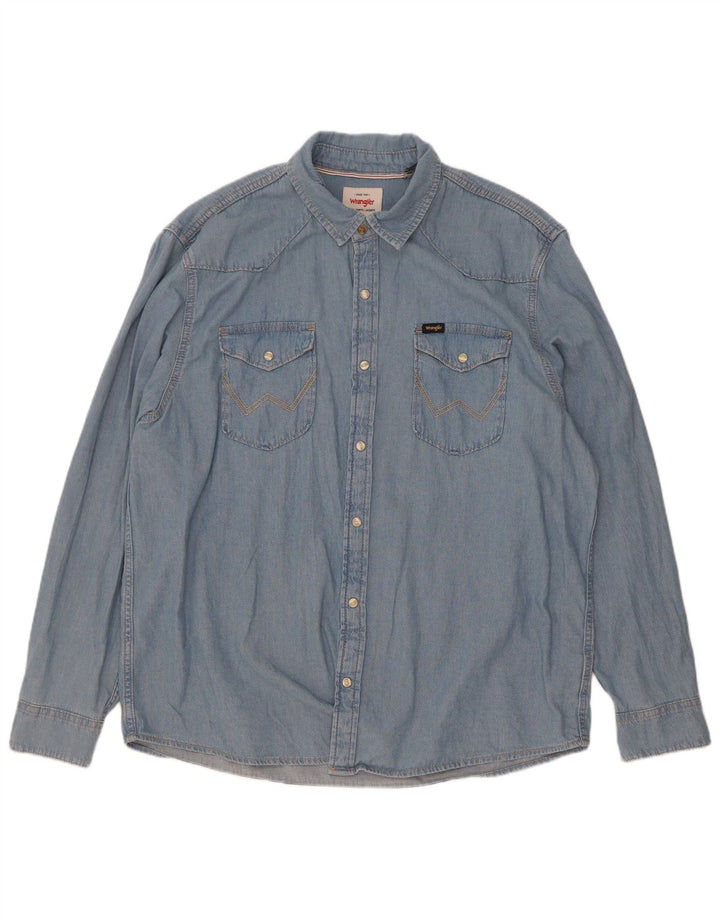 Wrangler Chemise en Jean Homme XL Bleu Coton