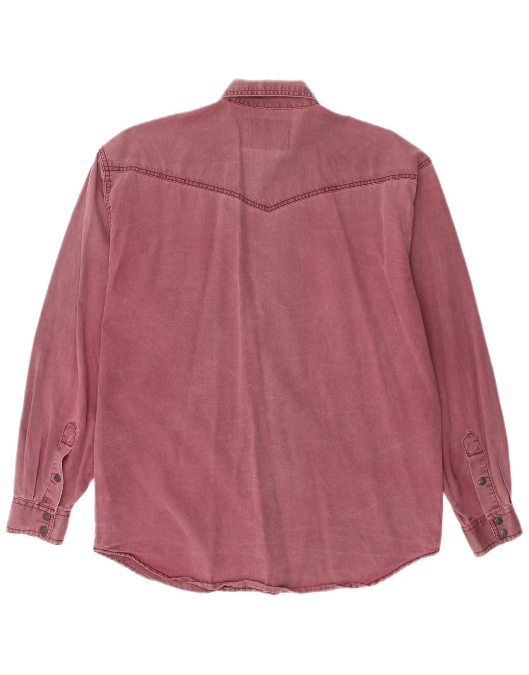 WRANGLER Chemise en jean western pour homme Petit coton bordeaux