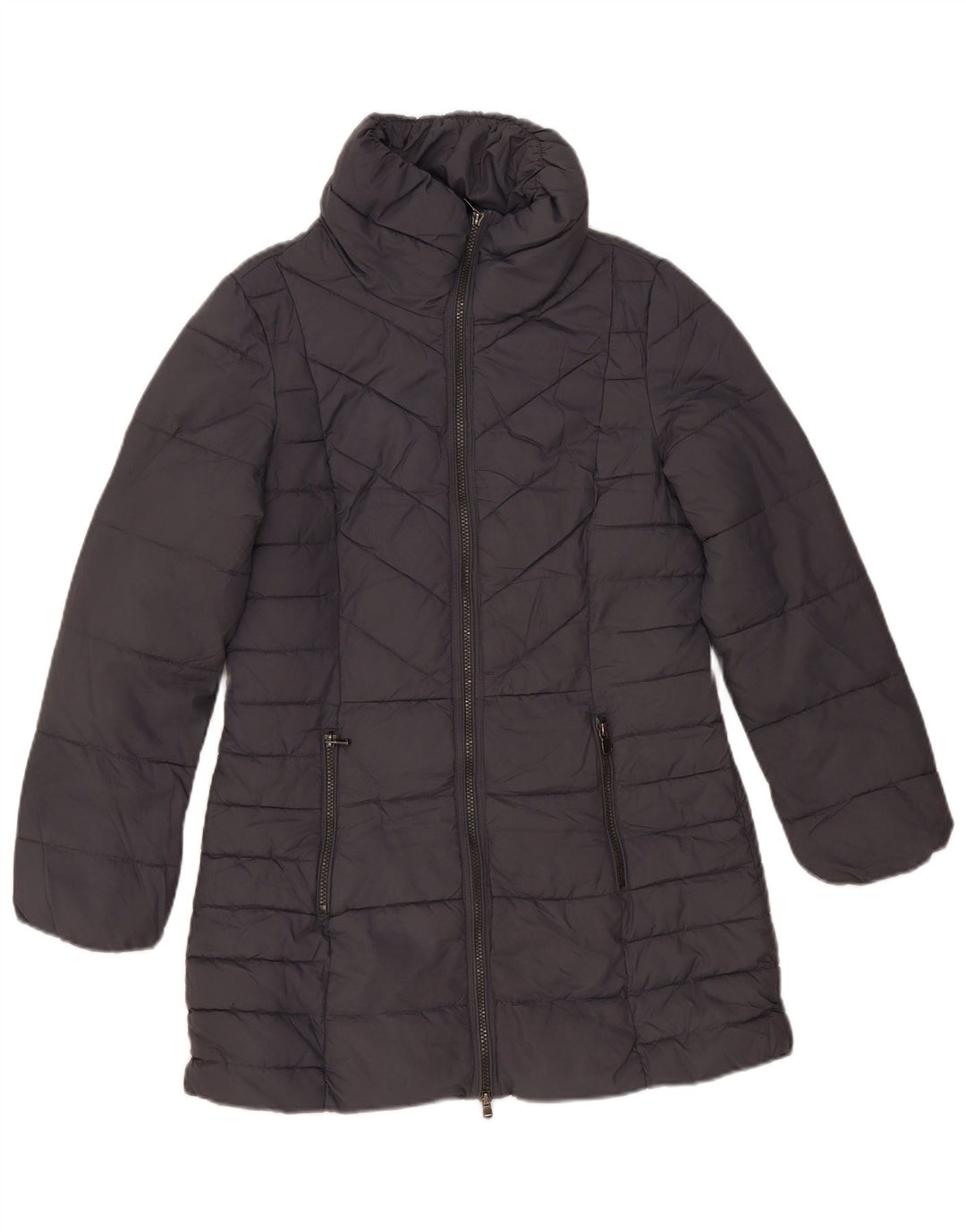 Marks & Spencer Manteau rembourré pour femme UK 10 Small Gris Polyester