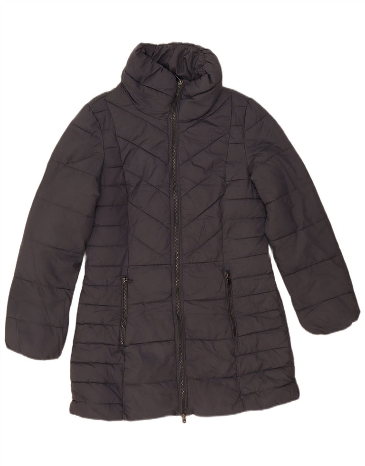 Marks & Spencer Manteau rembourré pour femme UK 10 Small Gris Polyester