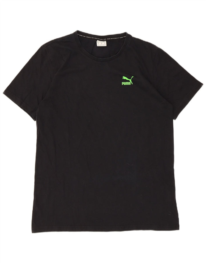 Puma T-Shirt Graphique Homme Noir Moyen Coton