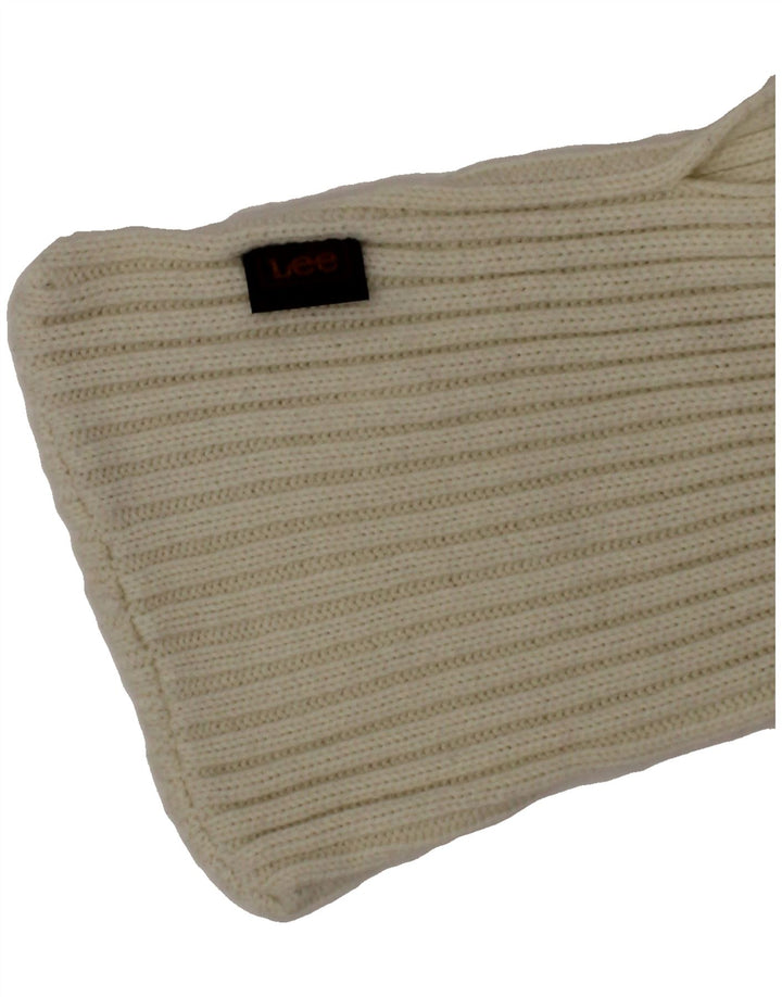 LEE Boys Knit Rectangle Scarf One Size White Wool Winter Vintage Lee and Second-Hand Lee from Messina Hembry 