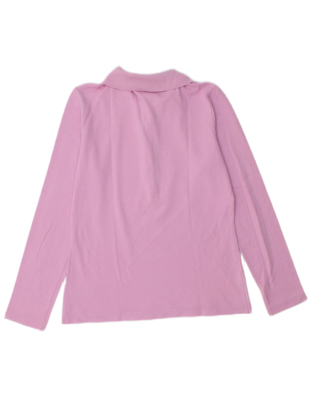 Lacoste Polo à manches longues femme taille 40 coton rose moyen