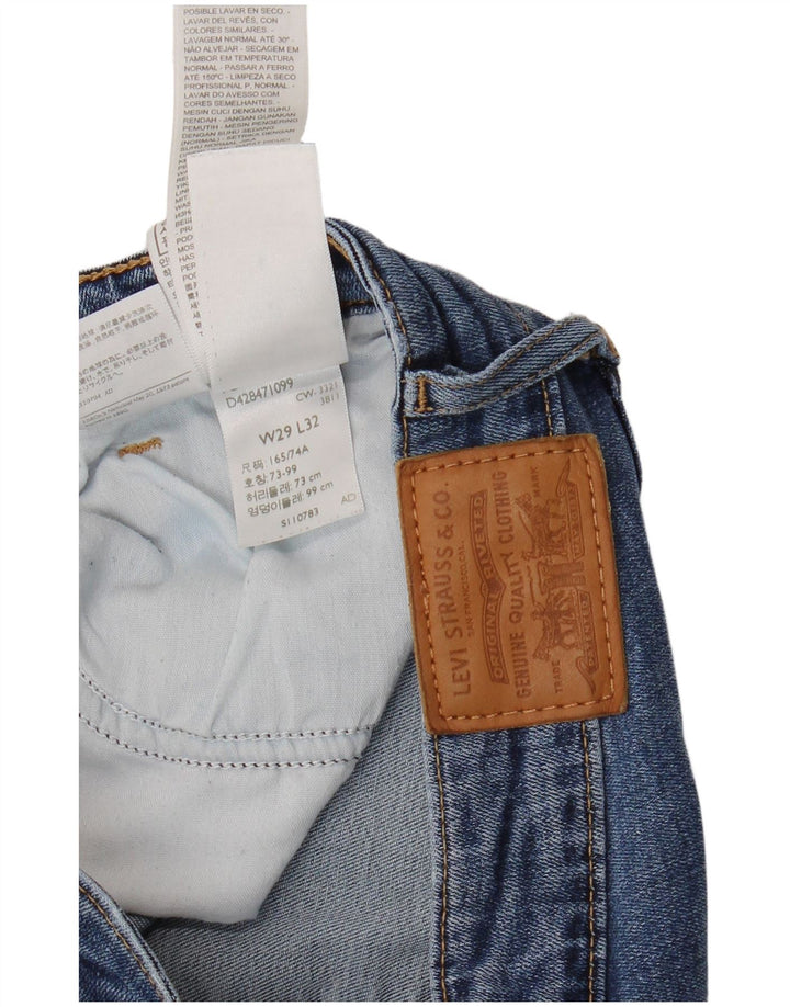 LEVI'S Jean Skinny Taille Haute 721 Femme W29 L32 Bleu Lyocell