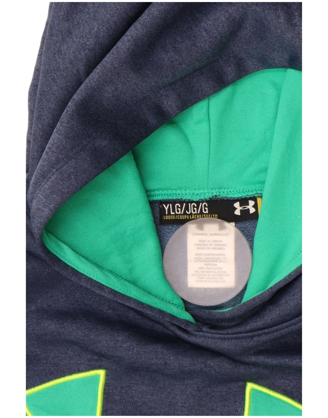 UNDER ARMOUR Pull à capuche ample pour fille 11-12 ans Bleu marine Taille L