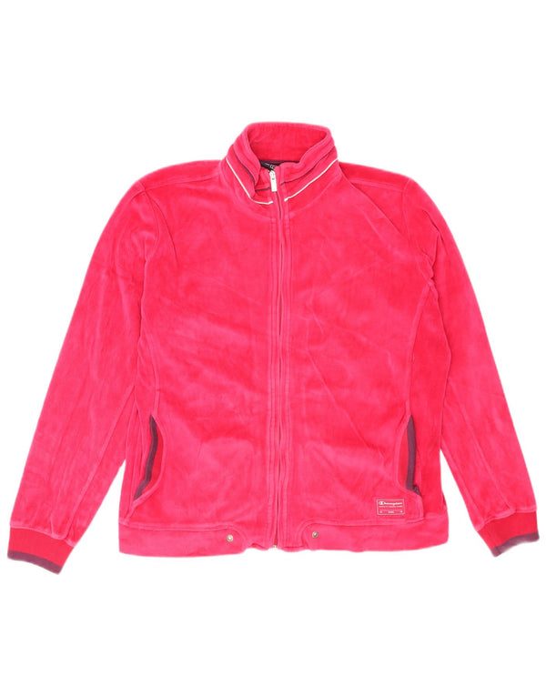 Champion Veste de survêtement en velours pour femme UK 14 Large Rose Sports