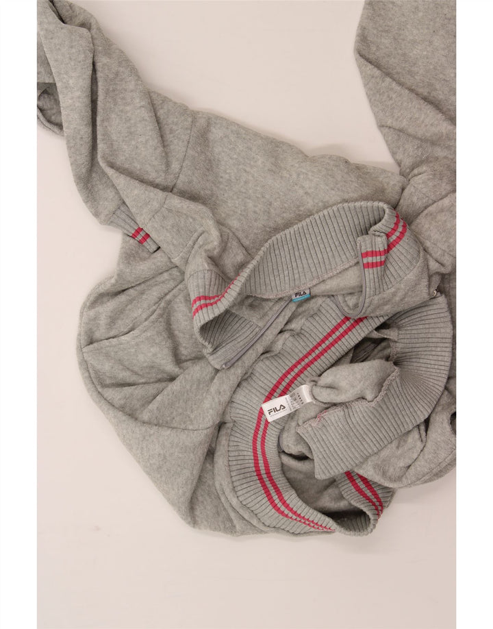 FILA Womens Robe Dress UK 14 Medium Grey Polyester Vintage Fila and Second-Hand Fila from Messina Hembry 