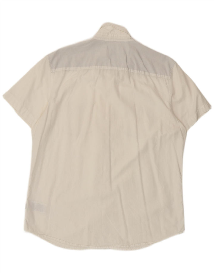 Calvin Klein Chemise à manches courtes pour hommes Grand coton blanc