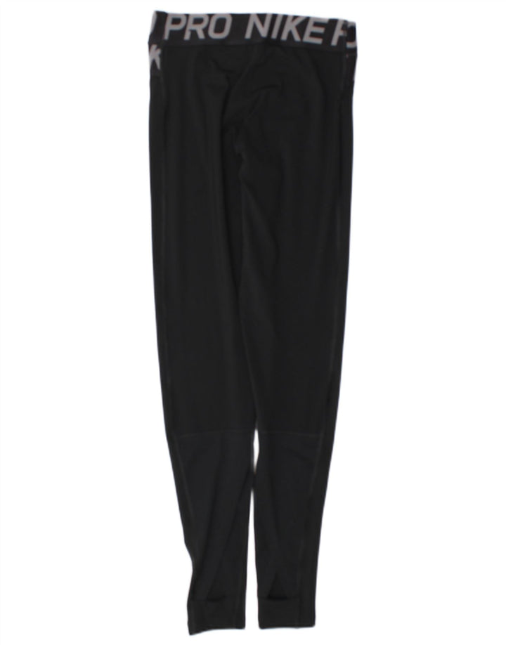 Nike Legging graphique Dri Fit pour femme UK 8 Small Noir Polyester