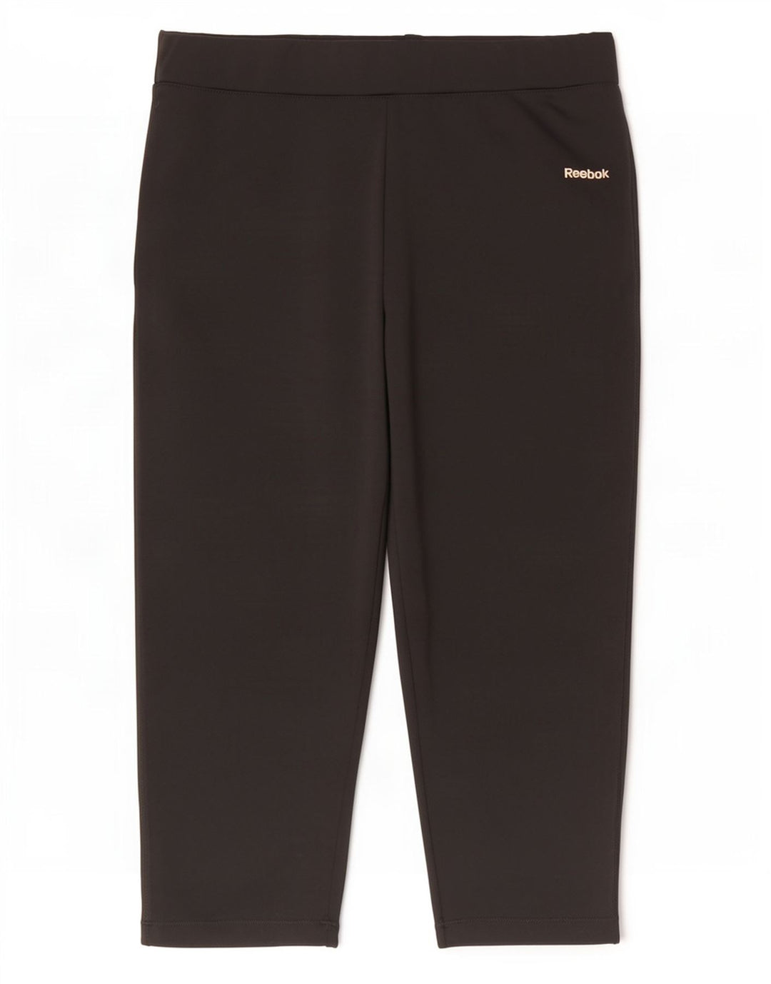 Reebok Legging Capri Femme UK 42 Noir Moyen Polyester