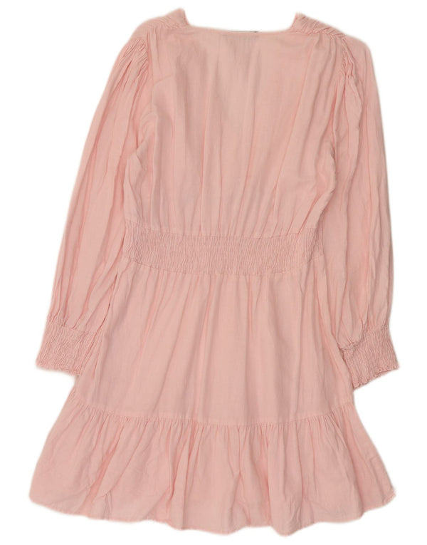 Zara Robe à manches longues pour femme UK 14Large Rose