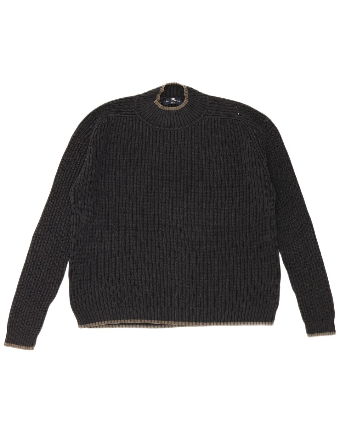 Marks & Spencer Pull à col rond Blue Harbour pour hommes, grand bleu marine