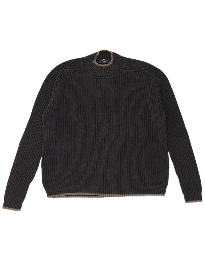Marks & Spencer Pull à col rond Blue Harbour pour hommes, grand bleu marine